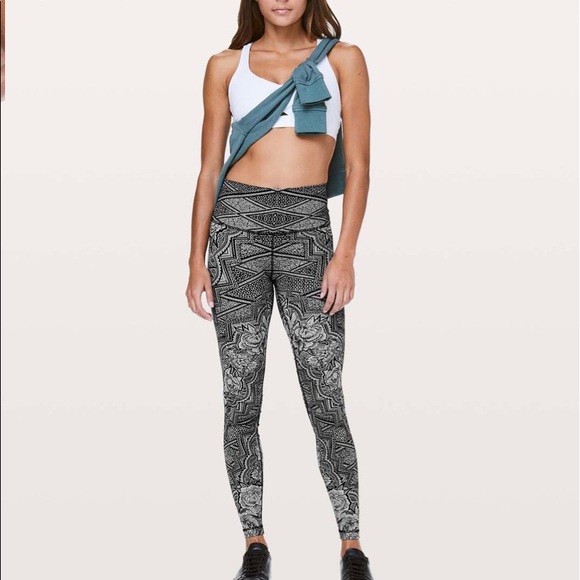 lululemon athletica Pants - Lululemon Wunder Under High Rise Inked Ice Black